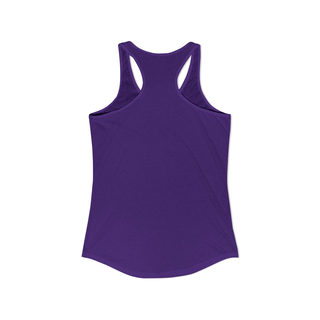 Women's Ideal Racerback Tank - Patriotic American Soldier w/ K-9