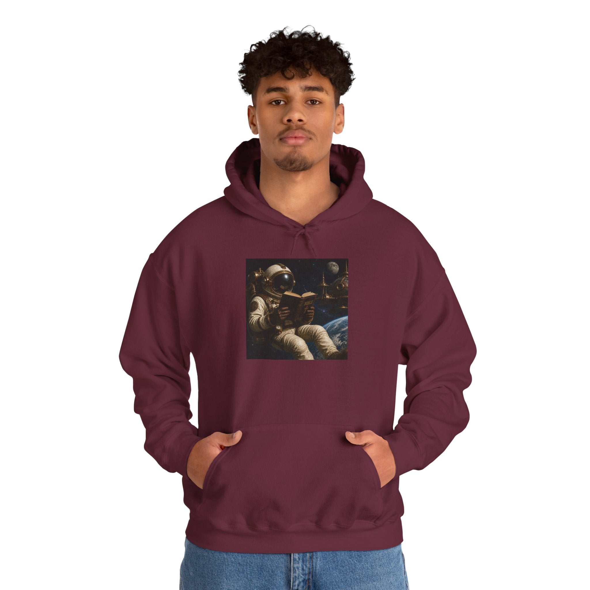 Astronaut Lounge Hoodie — Vintage Space Crew Astronaut Graphic Sweatshirt