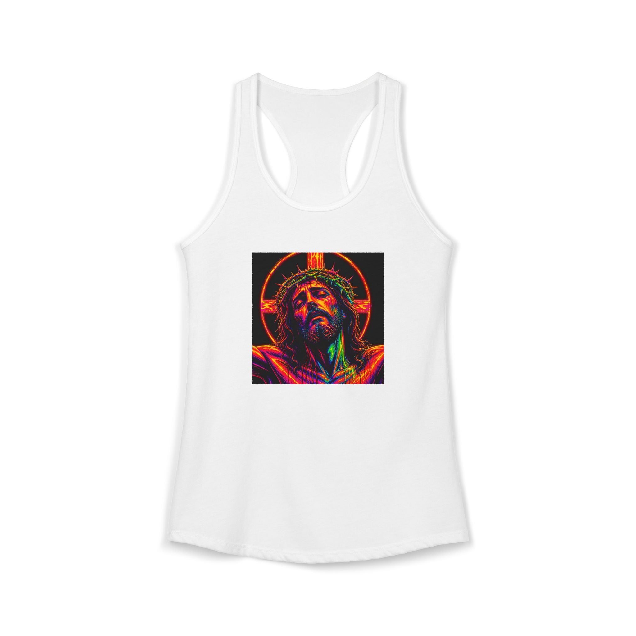 Women's Ideal Racerback Tank - Neon Jesus