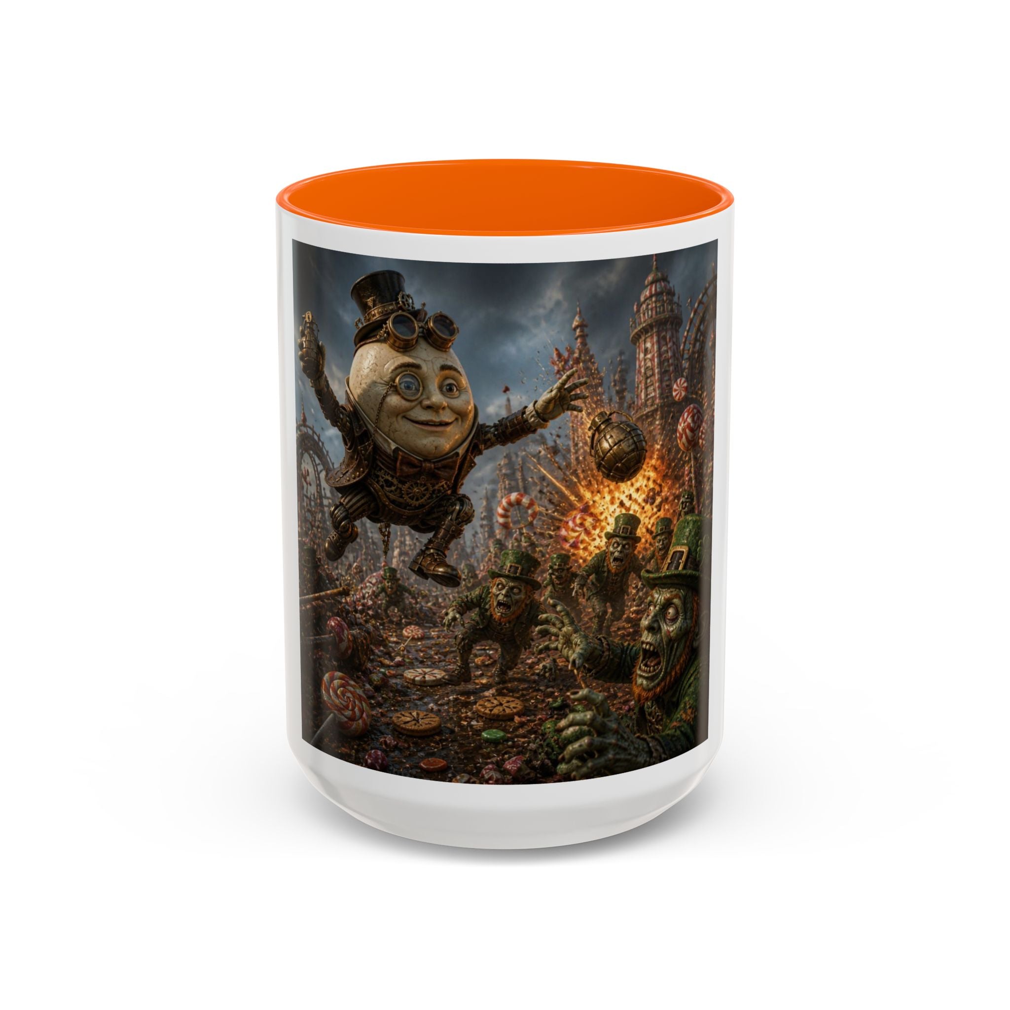 Steampunk Humpty Dumpty Fantasy Coffee Mug — Dark Fantasy Accent Mug (11/15oz)