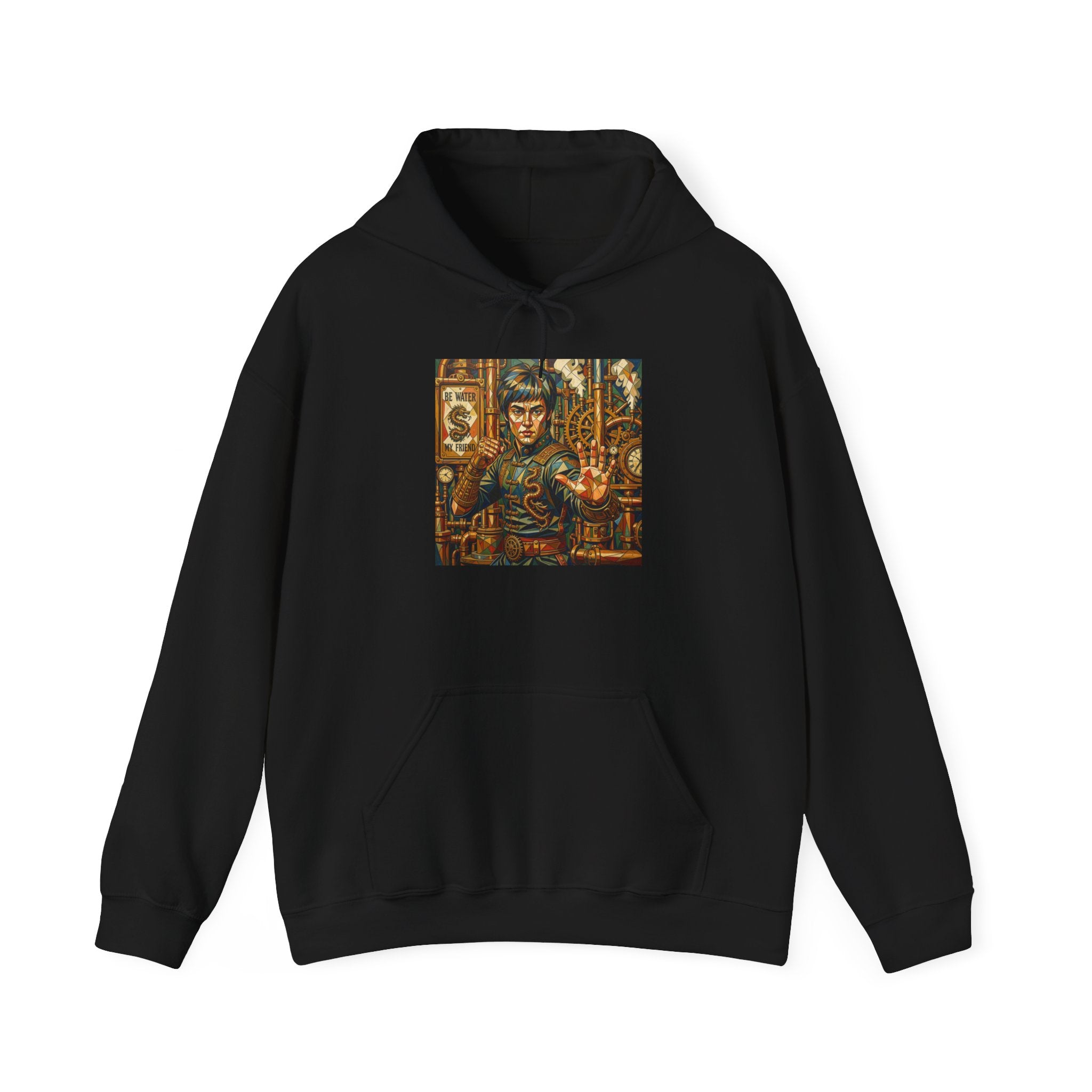Hoodie —Steampunk Bruce Lee Artwork Hooded Sweatshirt