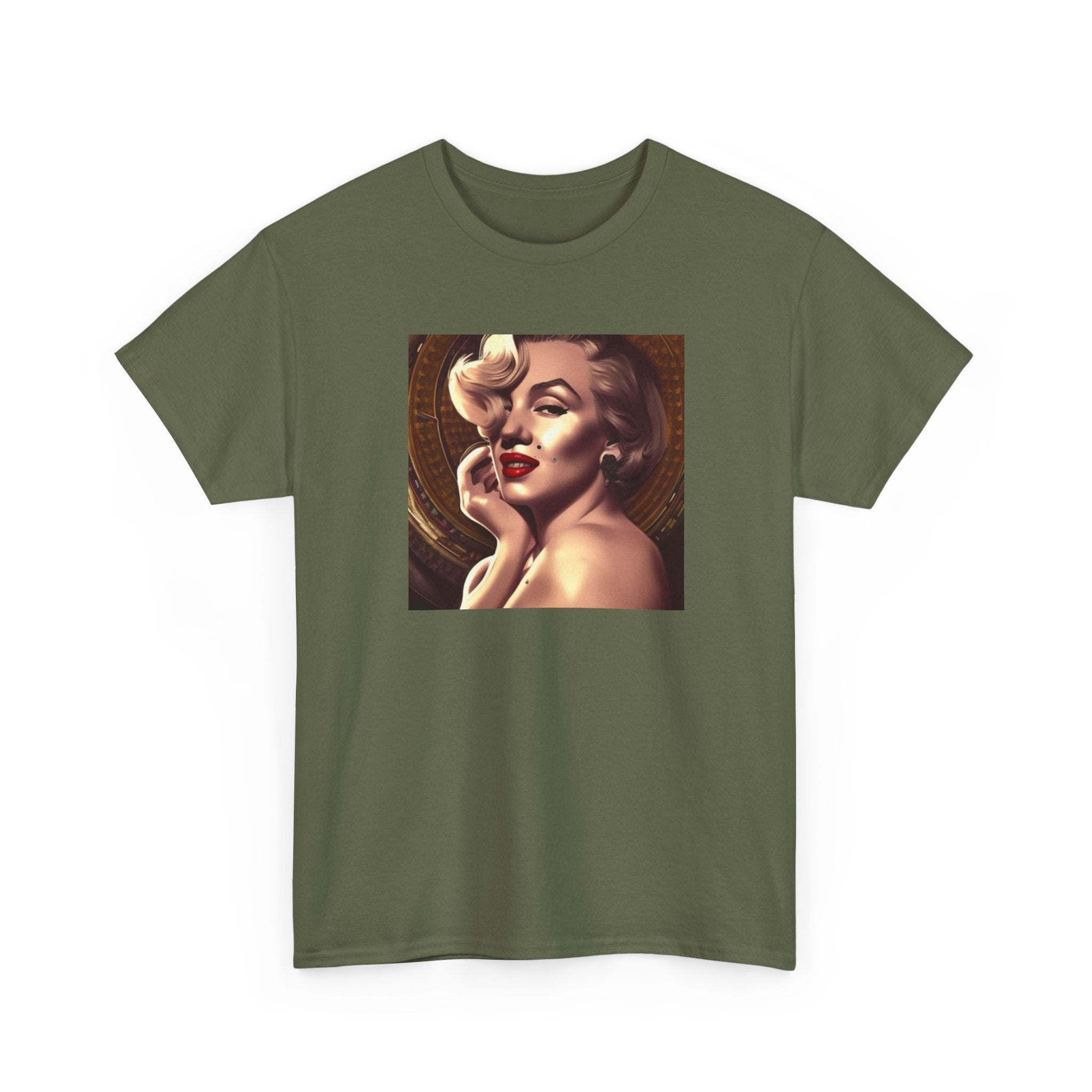 Vintage Glam Portrait Tee — Retro Pinup Art T-Shirt
