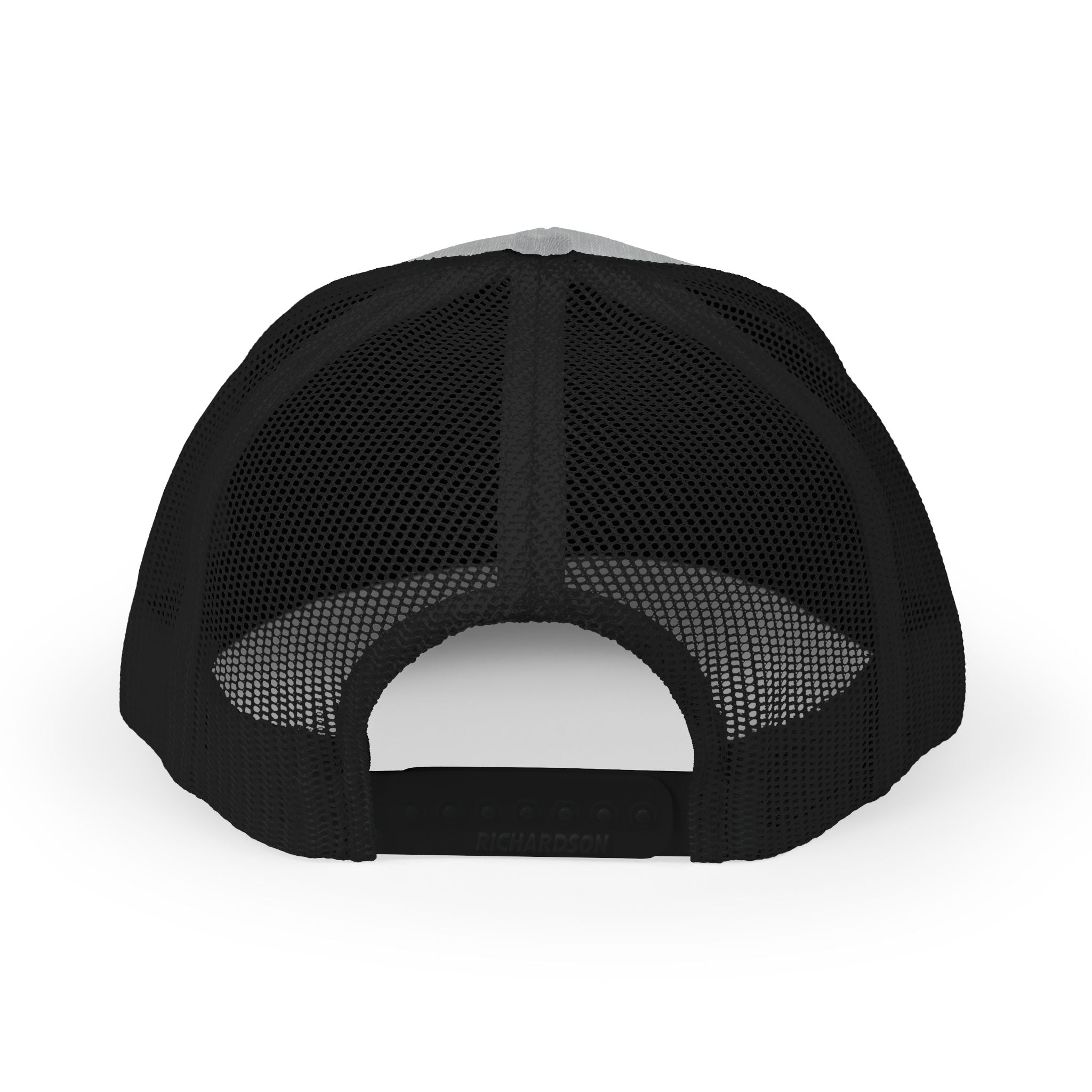 Religious Trucker Cap — Mosaic Sacred Heart Patch Snapback