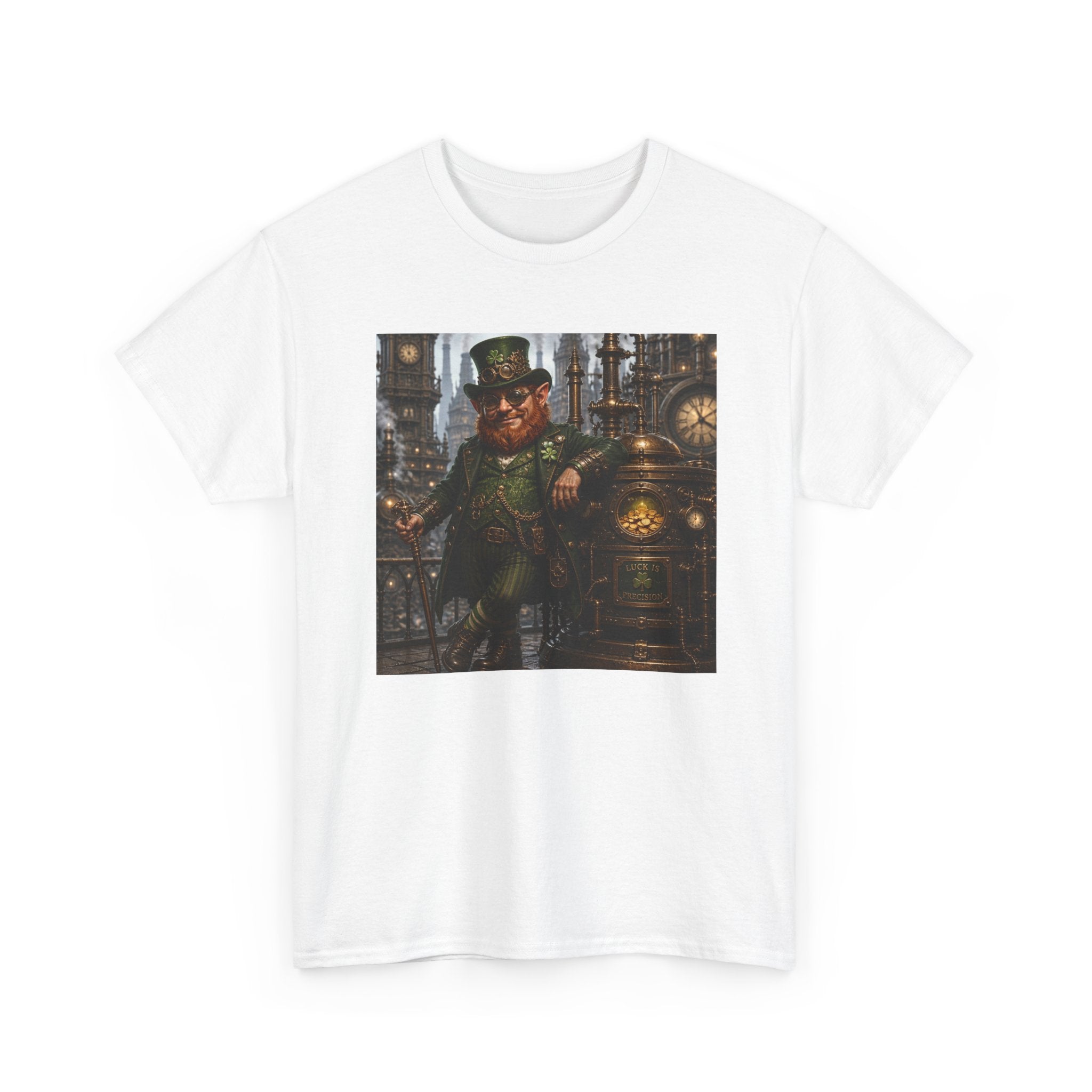 Steampunk Leprechaun T-Shirt — Vintage Industrial St. Patrick’s Day Tee
