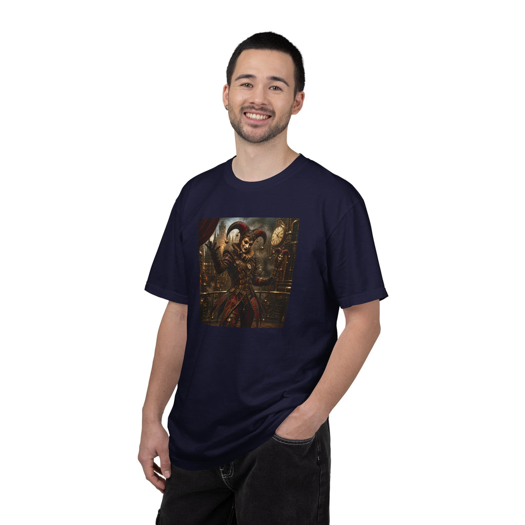 Steampunk Dark Carnival Jester Illustration Graphic T-Shirt