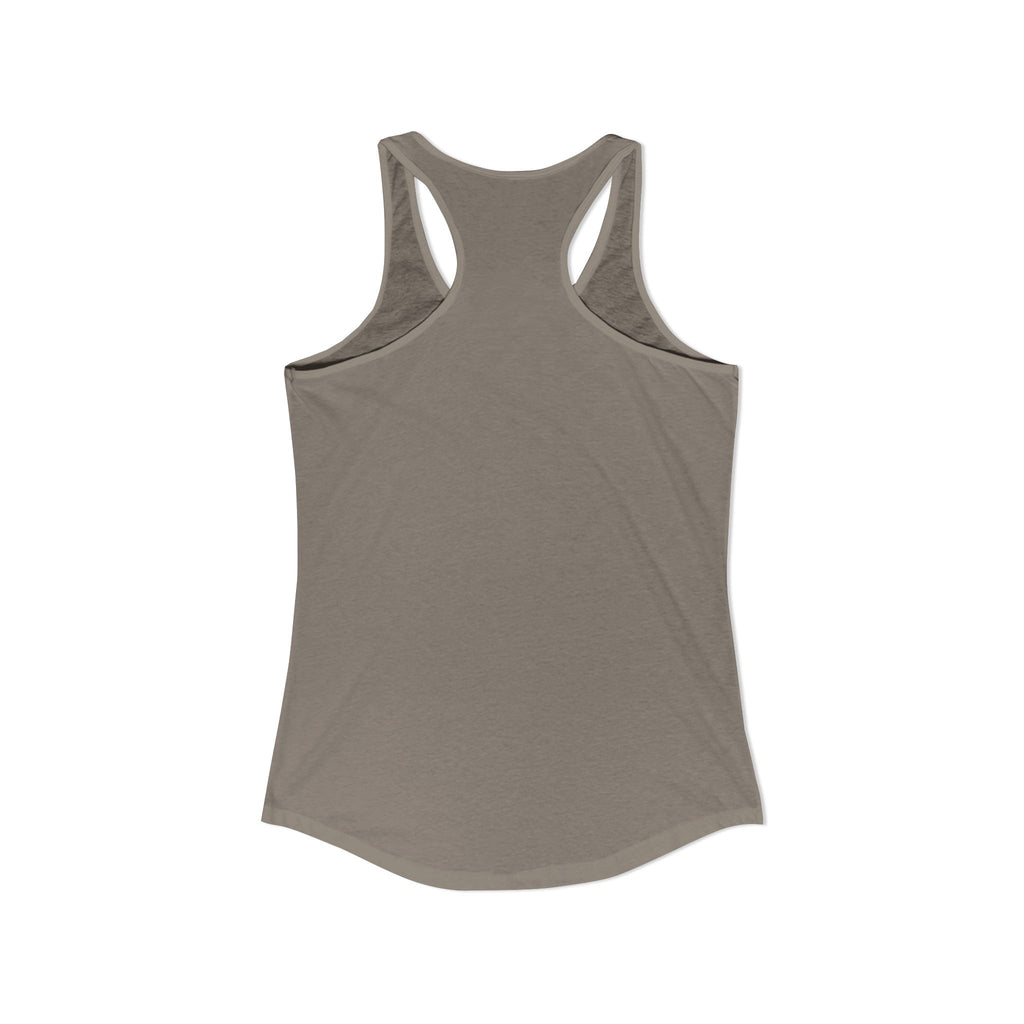 Women's Ideal Racerback Tank - Patriotic American Soldier w/ K-9