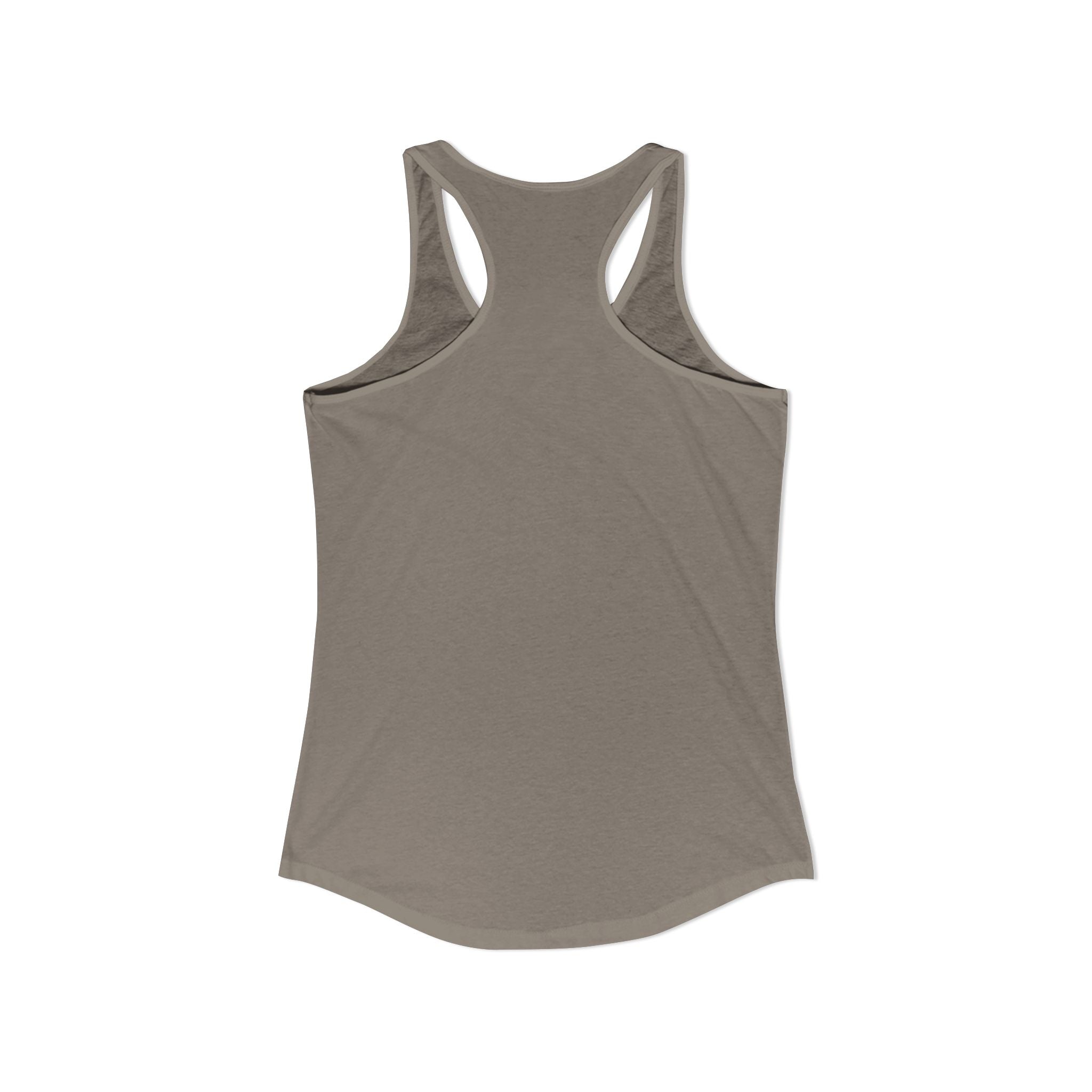 Women's Ideal Racerback Tank - Patriotic American Soldier w/ K-9